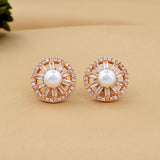 Radiant Pearl Stud Earrings