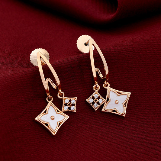 Dazzling MOP Diamond Earrings