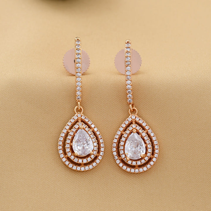 Pear Drop Diamond Earrings