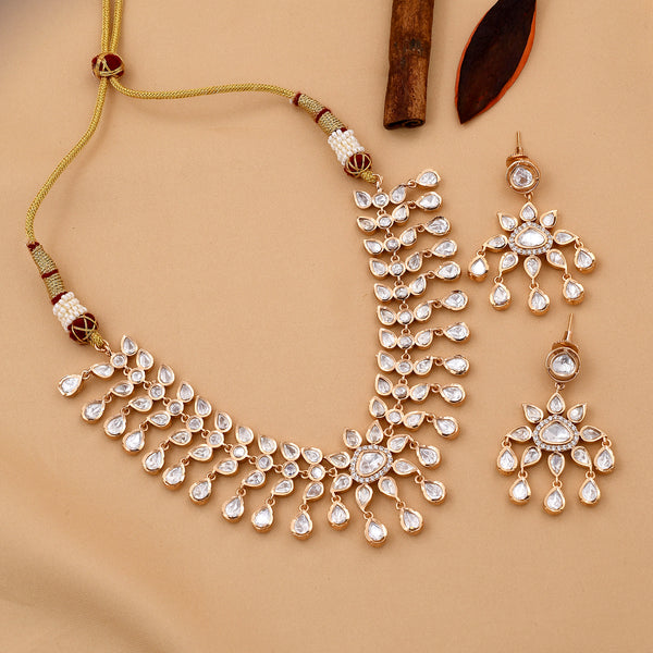 Designer Kundan Polki Necklace Set