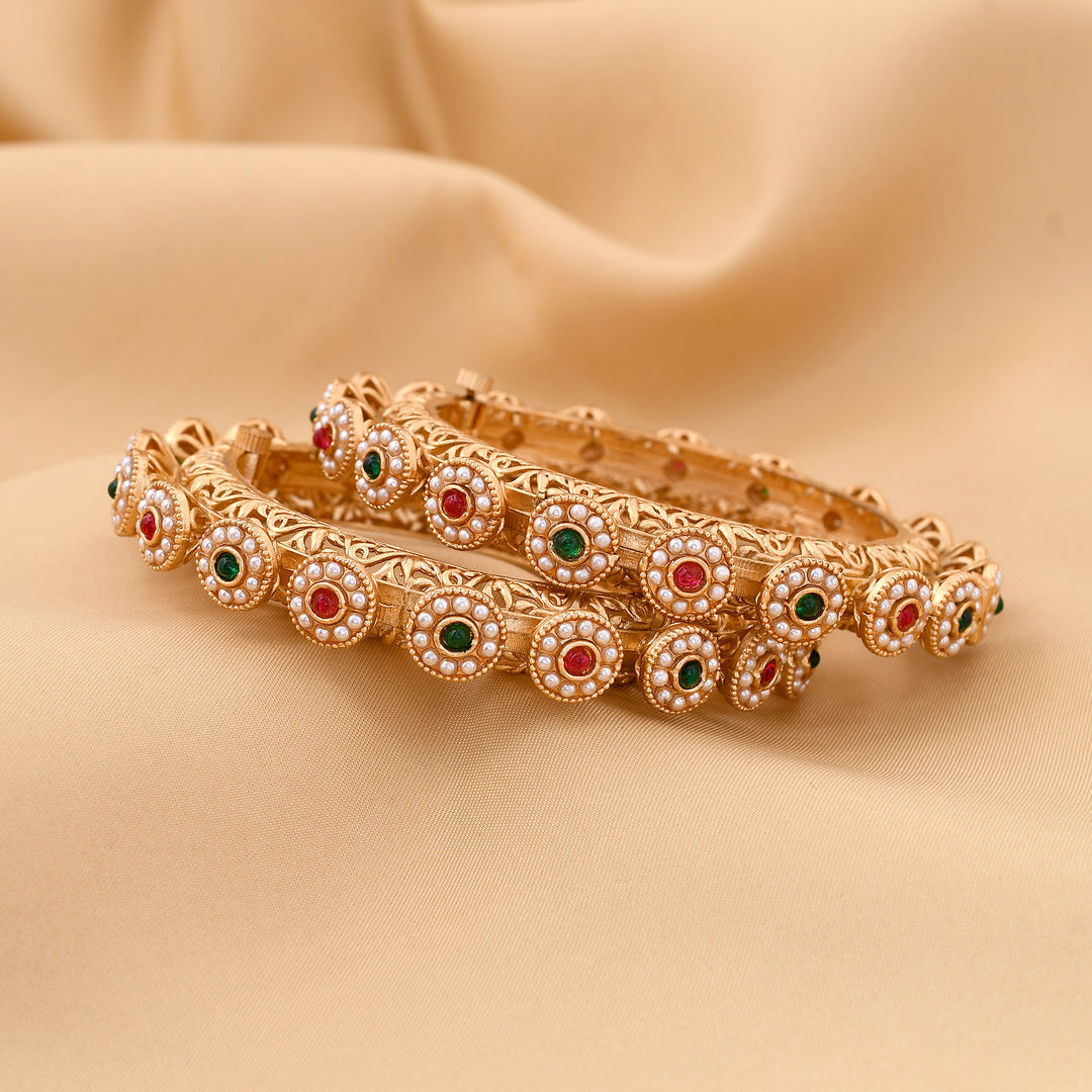 Antique Polish Gokharu Bangles