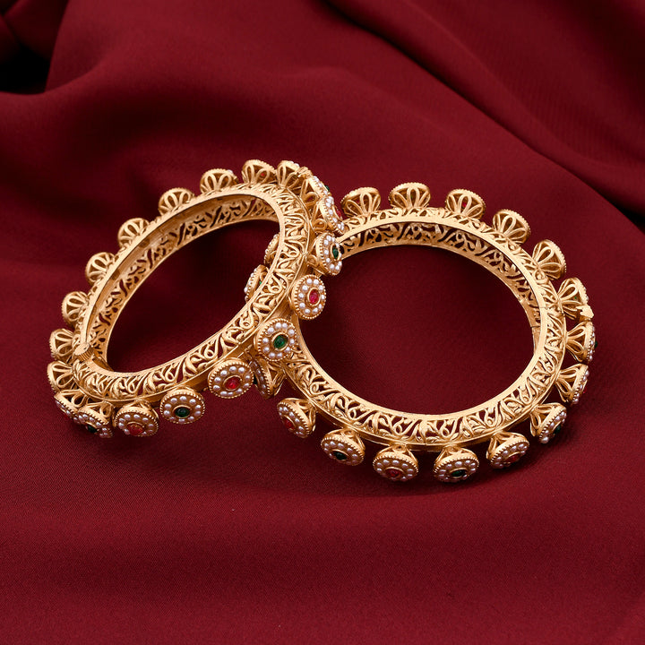 Antique Polish Gokharu Bangles