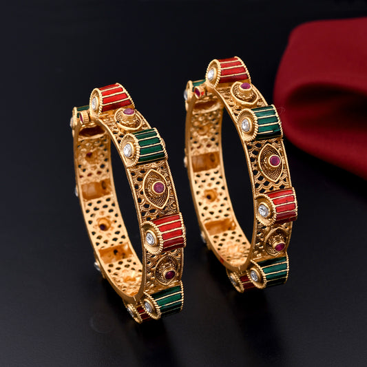 Designer Gokharu Style Openable Bangles