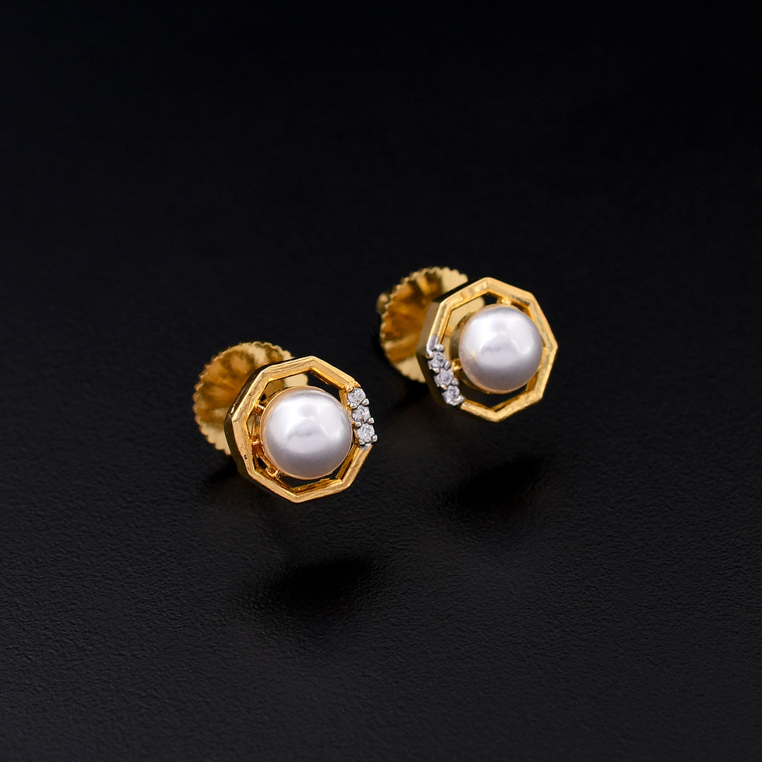 Pearl Design Zircon Pendant Set