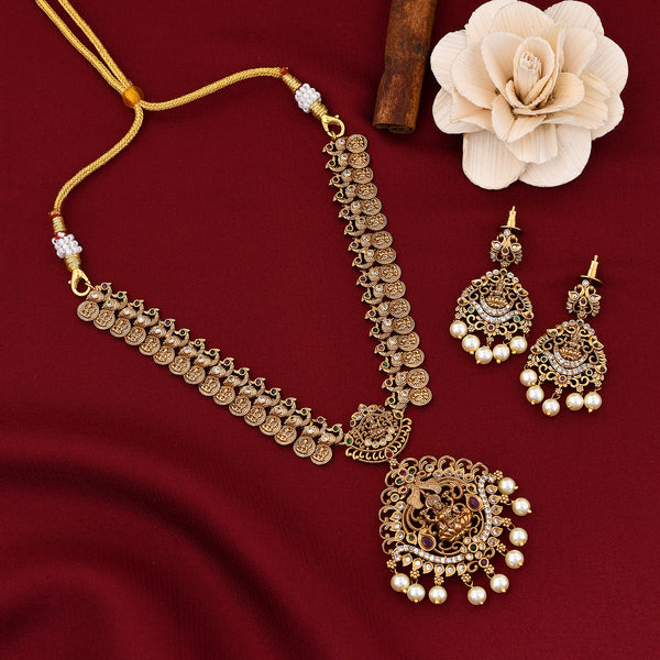 Temple Design Antique Necklace Set