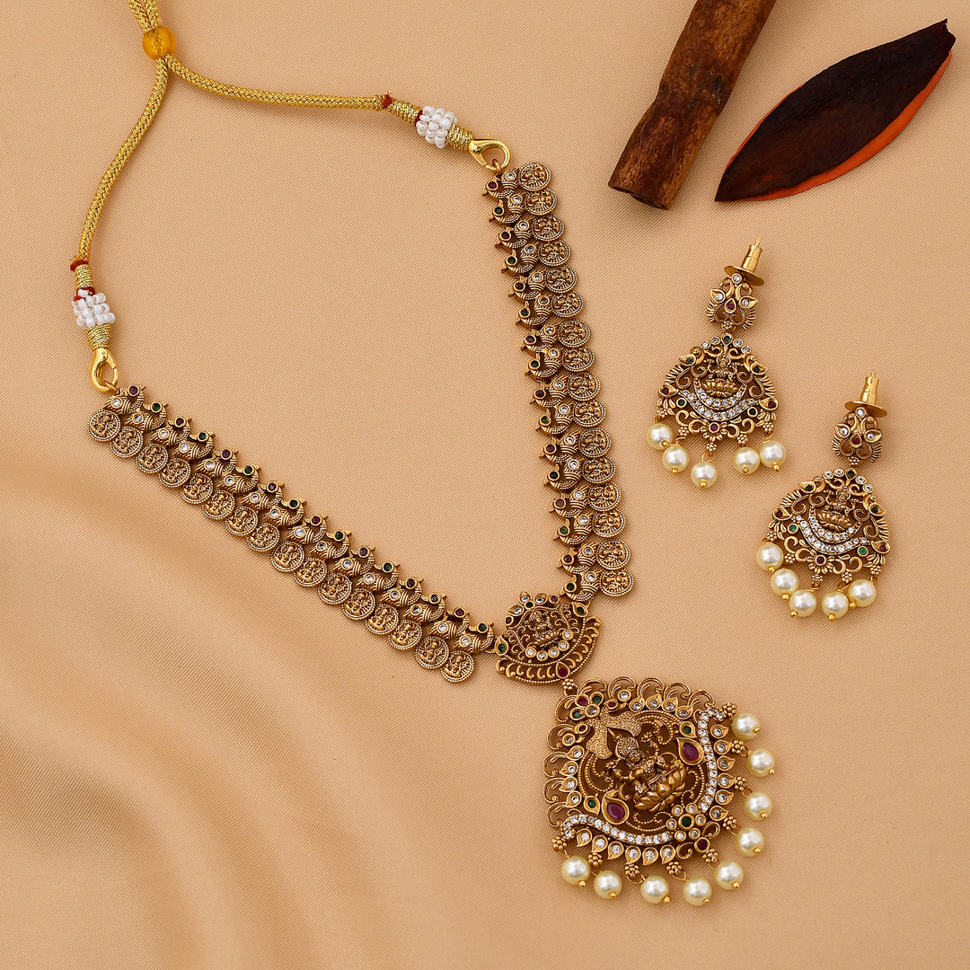 Temple Design Antique Necklace Set