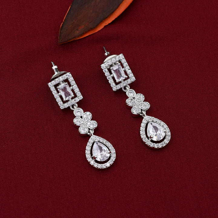 Two Layer Zircon Necklace Set