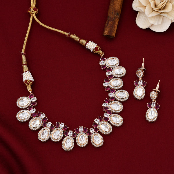 Designer Kundan Polki Necklace Set
