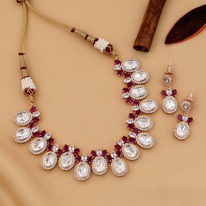 Designer Kundan Polki Necklace Set