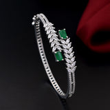 Leaf Design Zirconia Bracelets
