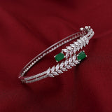 Leaf Design Zirconia Bracelets