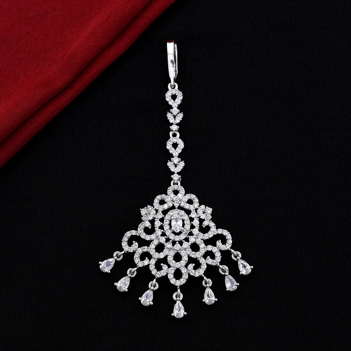 Stylish Traditional Zircon Maang Tikka