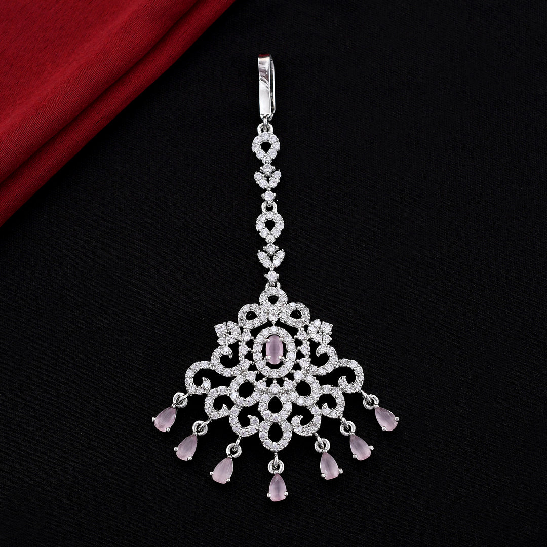 Stylish Traditional Zircon Maang Tikka