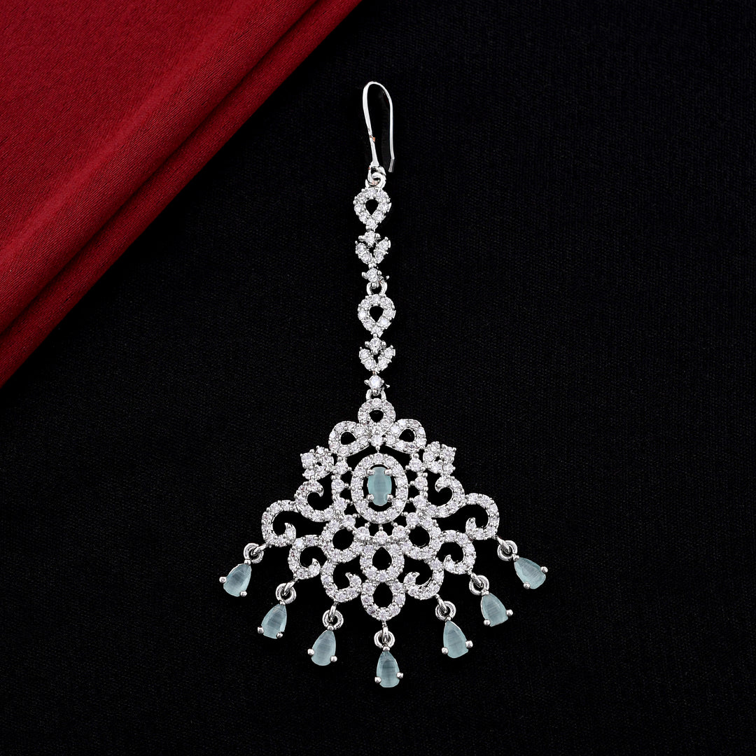 Stylish Traditional Zircon Maang Tikka
