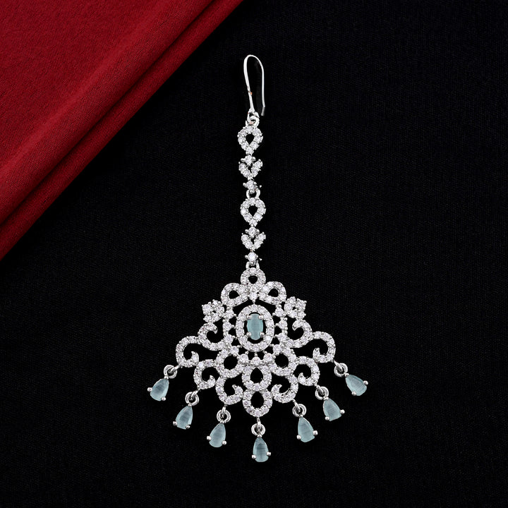 Stylish Traditional Zircon Maang Tikka