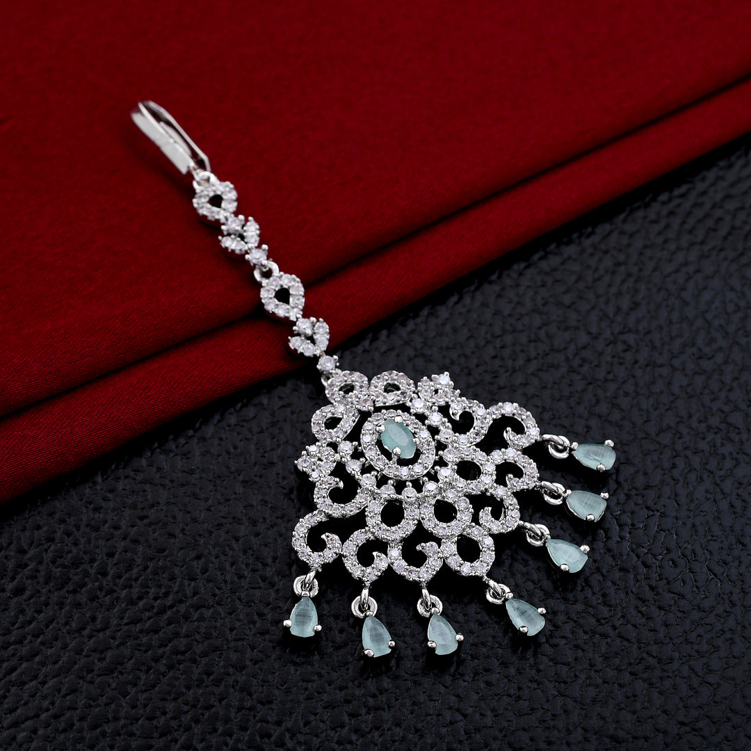 Stylish Traditional Zircon Maang Tikka