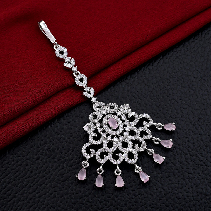Stylish Traditional Zircon Maang Tikka
