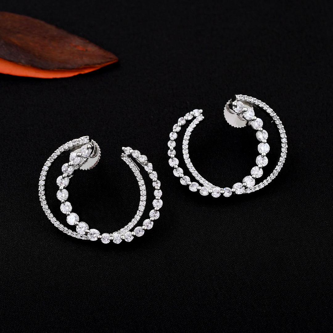 Beautiful Round Diamond Earrings