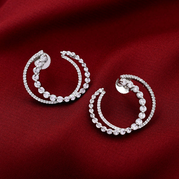 Beautiful Round Diamond Earrings