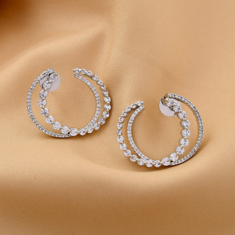 Beautiful Round Diamond Earrings