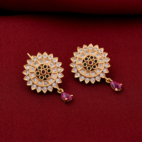 Gold Plated Antique Studs Earrings