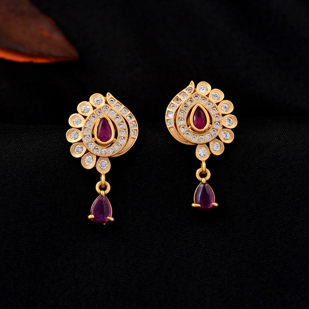 Antique Polish Peardrop Studs