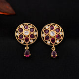 Floral Design Antique Studs Earrings