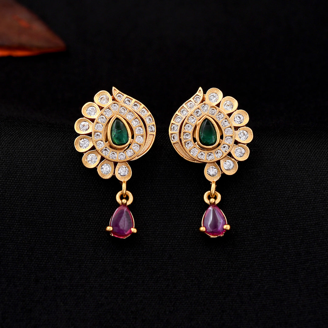 Antique Polish Peardrop Studs