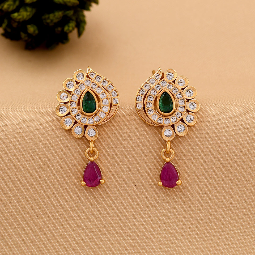 Antique Polish Peardrop Studs