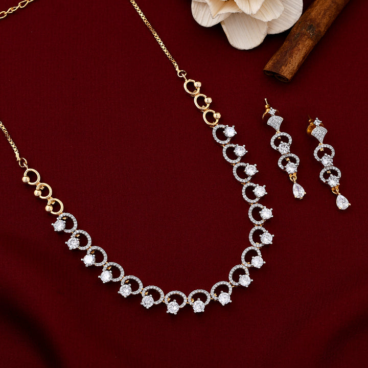 Elegant Gold Plated Necklace Set
