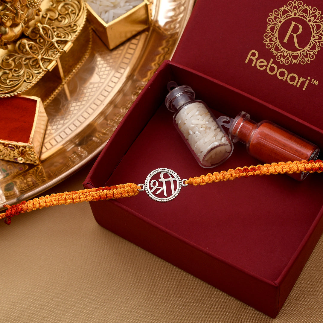 Shree Symbol Silver Rakhi