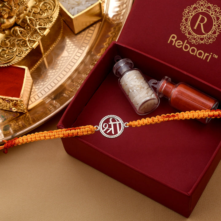 Shree Symbol Silver Rakhi