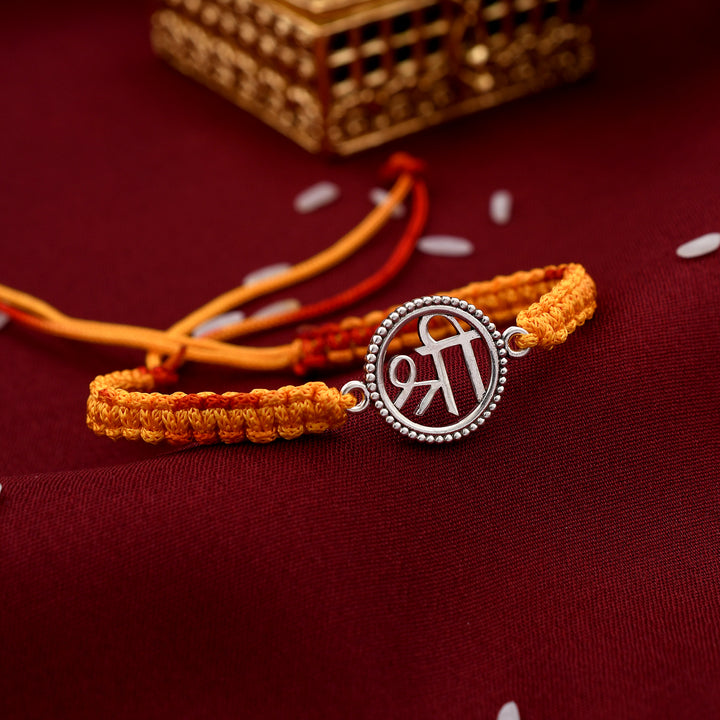 Shree Symbol Silver Rakhi