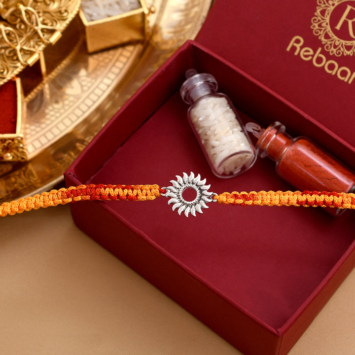 Sunshine Design Silver Rakhi