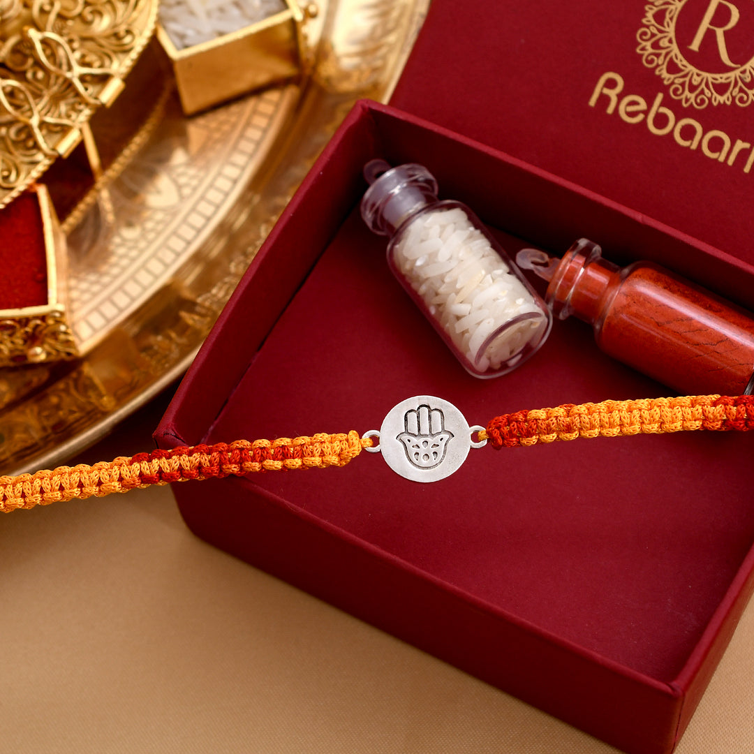 Handcrafted 925 Silver Rakhi