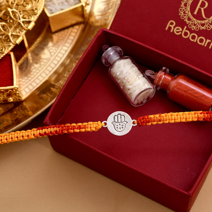 Handcrafted 925 Silver Rakhi