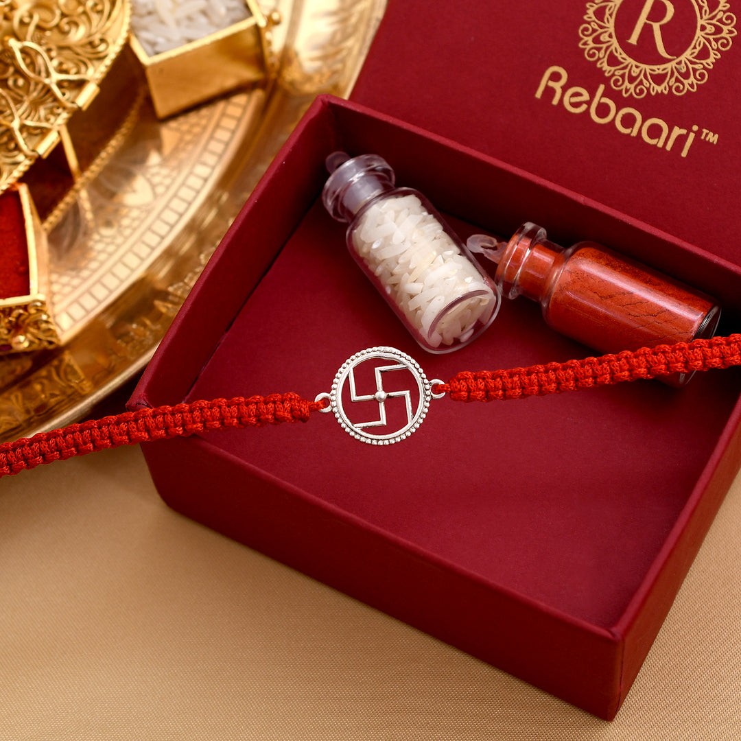 Swastik Design Rakhi