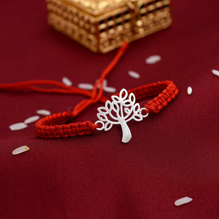 Tree Design Silver Rakhi