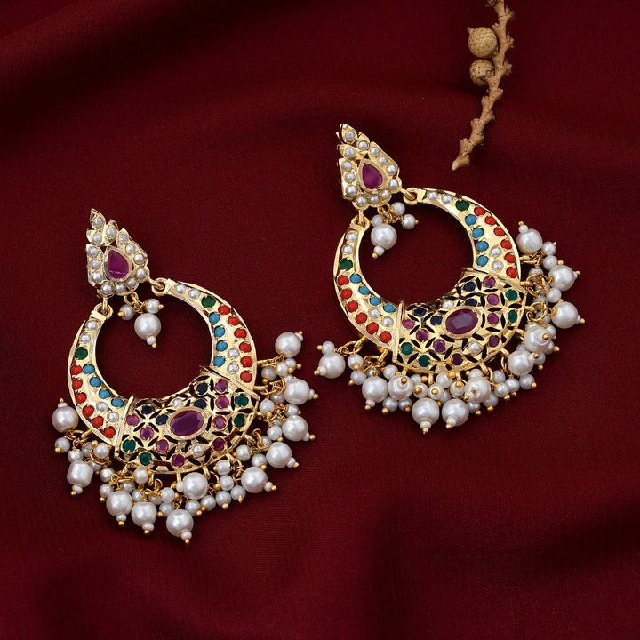 Jadaau Chandbali Earrings