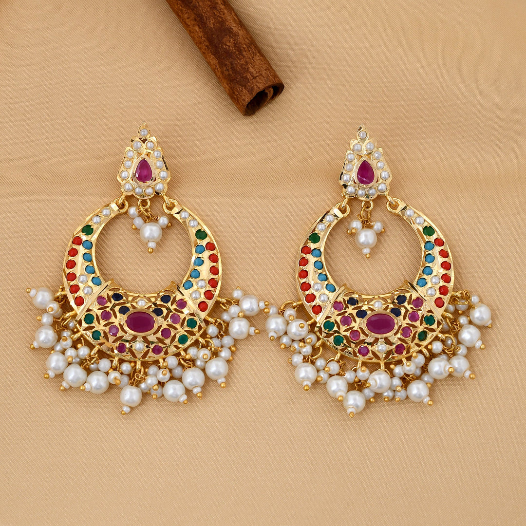 Jadaau Chandbali Earrings