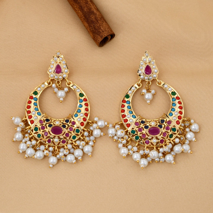 Jadaau Chandbali Earrings