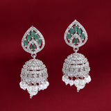 Zirconia Jhumka Earrings