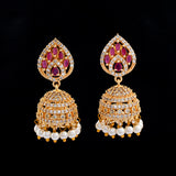 Zircon Jhumka Earrings