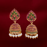 Zircon Jhumka Earrings