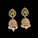 Zircon Jhumka Earrings