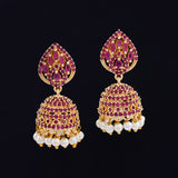 Zircon Jhumka Earrings