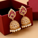 Zircon Jhumka Earrings