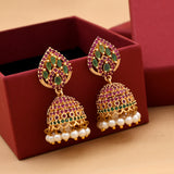 Zircon Jhumka Earrings