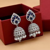 Zirconia Jhumka Earrings