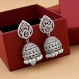 Zirconia Jhumka Earrings